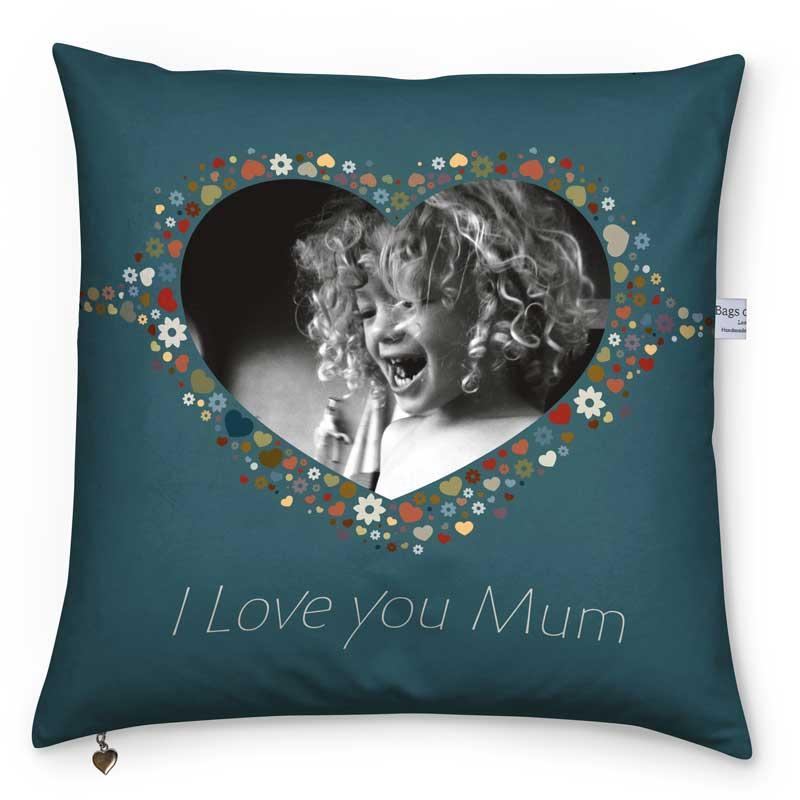 Mothers Day Cushion. A Cushion With Photo Template For Mum Bags Of Love